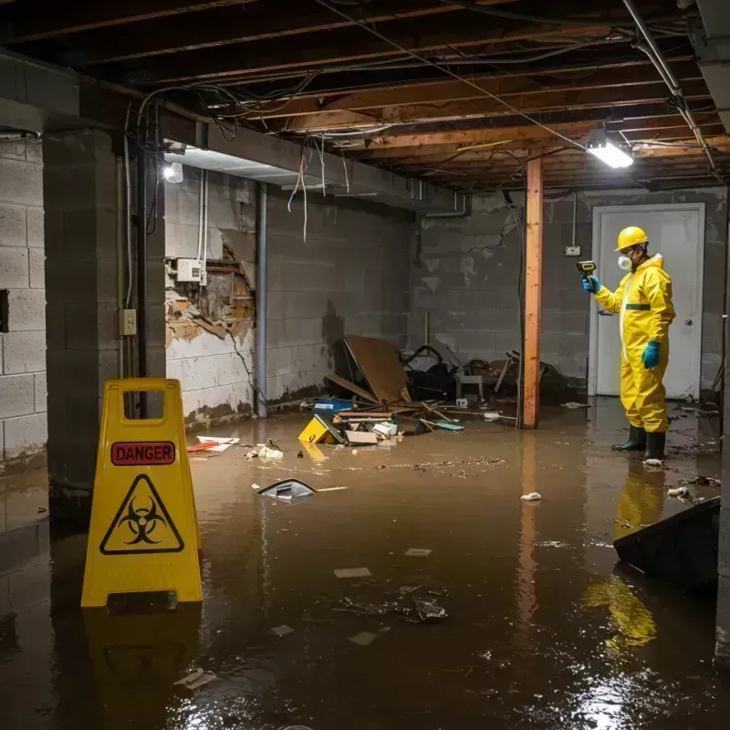 Flooded Basement Electrical Hazard in Greybull, WY Property